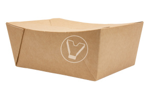 Universal container for noodles and main dishes ECO FOLD BOX, 900 ml, 168*132*53 mm