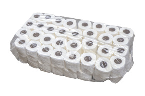 Туалетная бумага, без обертки белая 2 слоя