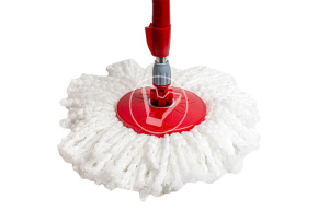 Mop with bucket and wringer 5.5 l, 1 spare wheel included