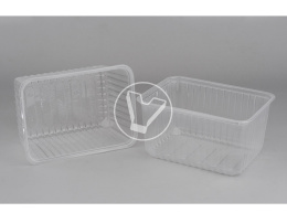 Контейнер прозрачный, 1500 мл, 179*132*98 мм, СтиролПласт