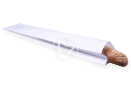Flat bottom bag, white, 110*50*610 mm