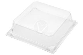 Paper container for sandwich, 100*100*65 mm, with lid, craft