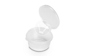 Sauce bowl with combined lid, 50ml, transparent