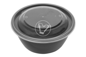 Soup container K144, 500 ml, black, without lid