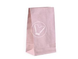 Bag with straight bottom, craft, 240*140*400 mm