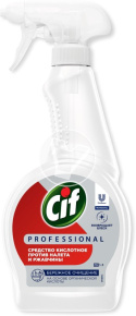 Spray against plaque and rust "Cif" ("Cif"), acid, 0.5 l