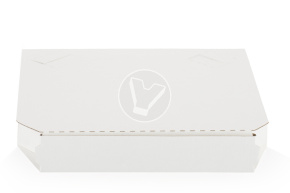 Pizza box, 250*250*40 mm, corrugated, white