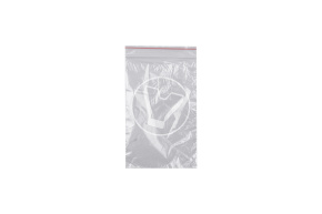 Plastic poly bag with resealable lock, 80*120 mm