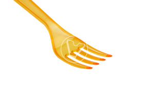 Table fork "Premium", orange, length 180 mm