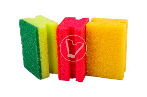 Large-pored kitchen sponge, 3 pcs/pack, Multy-Effect