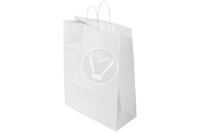 Bag with twist handles, white, 350*150*450 mm