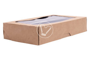 Ланч-бокс самосборный OneBox, 1000 мл, крафт, изнутри черный