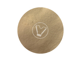 Cake board without holder, round, d 300 mm, thickness 0.8 mm, golden, 100 pcs/pack