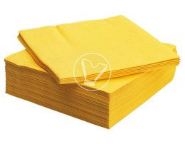 Салфетки 33*33 см желтые, 1 слой, 300 шт/уп