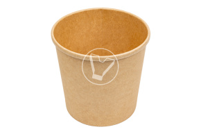 Kraft soup bowl without lid EcoSoup, 760 ml, Verde Vita