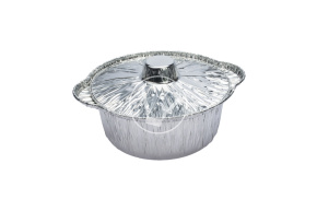 Форма алюминиевая "Кастрюля" с крышкой, 212*75 мм, 1100 мл