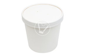 White soup bowl without lid EcoSoup, 760 ml, Verde Vita