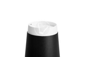 Стакан 400 мл, бумажный, для горячих напитков, черный, Verde Vita