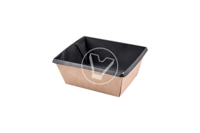 Салатник OneClick, 250 мл, черный изнутри