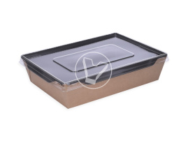 Салатник Eco OpSalad 1000 мл, 200*140*55, черный внутри