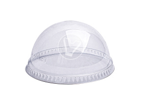 Plastic cup dome lid, without hole