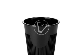 Cup 400 ml, for hot drinks, black, PP