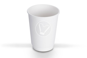 Cтакан бумажный 350 мл, белый, двухслойный, d 90 мм