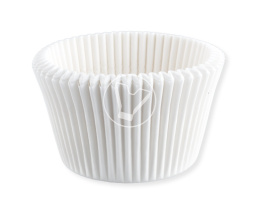 Baking cup, 7A-45W, white, d 50 mm, height 30 mm, 1000 pcs/pack