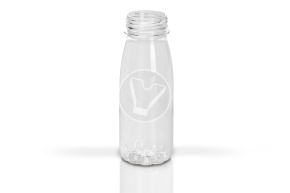 Бутылка круглая 200 мл. с шир. горлом прозрачная, без крышки (Yans)