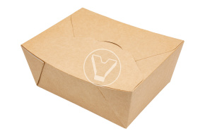 Universal container for noodles and main dishes ECO FOLD BOX, 900 ml, 168*132*53 mm