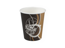 Стакан бумажный 250 мл, d-80 мм, для горячего, Take away