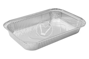 Aluminum container C314, 314*209*48 mm, 2235 ml, Lamina