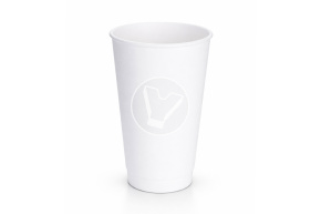 Cтакан бумажный 400 мл, белый, двухслойный, d 90 мм