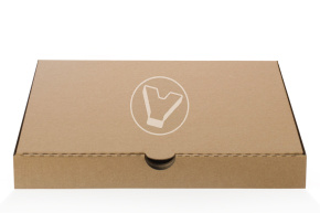 Pizza box, 300*300*40 mm, corrugated, craft