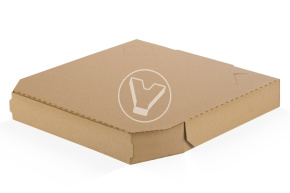 Pizza box, 250*250*40 mm, corrugated, craft