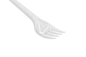 Table fork "Premium", white, compact