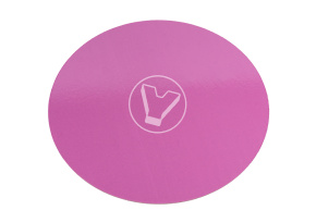 Подложка без держателя, круглая, d 280 мм, высота 2,5 мм, розовая, 10 шт/уп, "Кондитер"