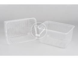 Контейнер прозрачный, 1500 мл, 179*132*98 мм, СтиролПласт