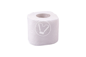White two‑ply toilet paper, 18 m