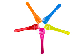 Палочка для мороженого пластиковая, цветная, 650 шт/уп