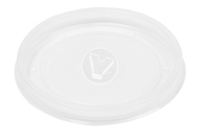 Пластиковая крышка для бумажных супниц EcoSoup 250/360 мл, прозрачная, d 90 мм, Verde Vita