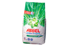 Washing powder "Ariel", for white, 12 kg