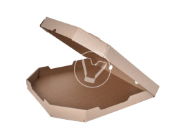Pizza box, 350*350*40 mm, corrugated, craft