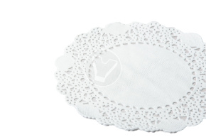 Paper lace doilies, round, d 100 mm, white, 250 pcs/pack, Deco
