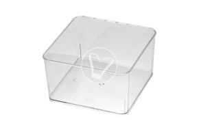 Square bowl 350 ml, transparent