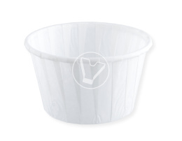 Baking cup "Muffin" MFF50/40W, white, d 50 mm, height 40 mm, 100 pcs/pack