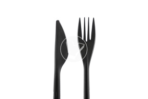 Set 2/1, PP black (fork, knife)