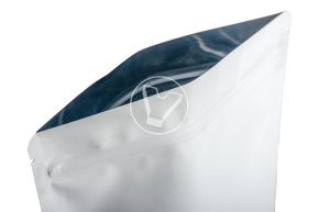 Pouch bag with zip lock, 220*300 mm (40+40), 140 microns, white with window