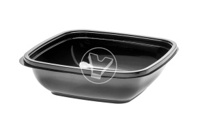 Контейнер СпК-1616, 500 мл, 160*160*45 мм, черный, СтиролПласт