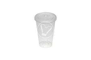 Plastic cup, matte, 500 ml